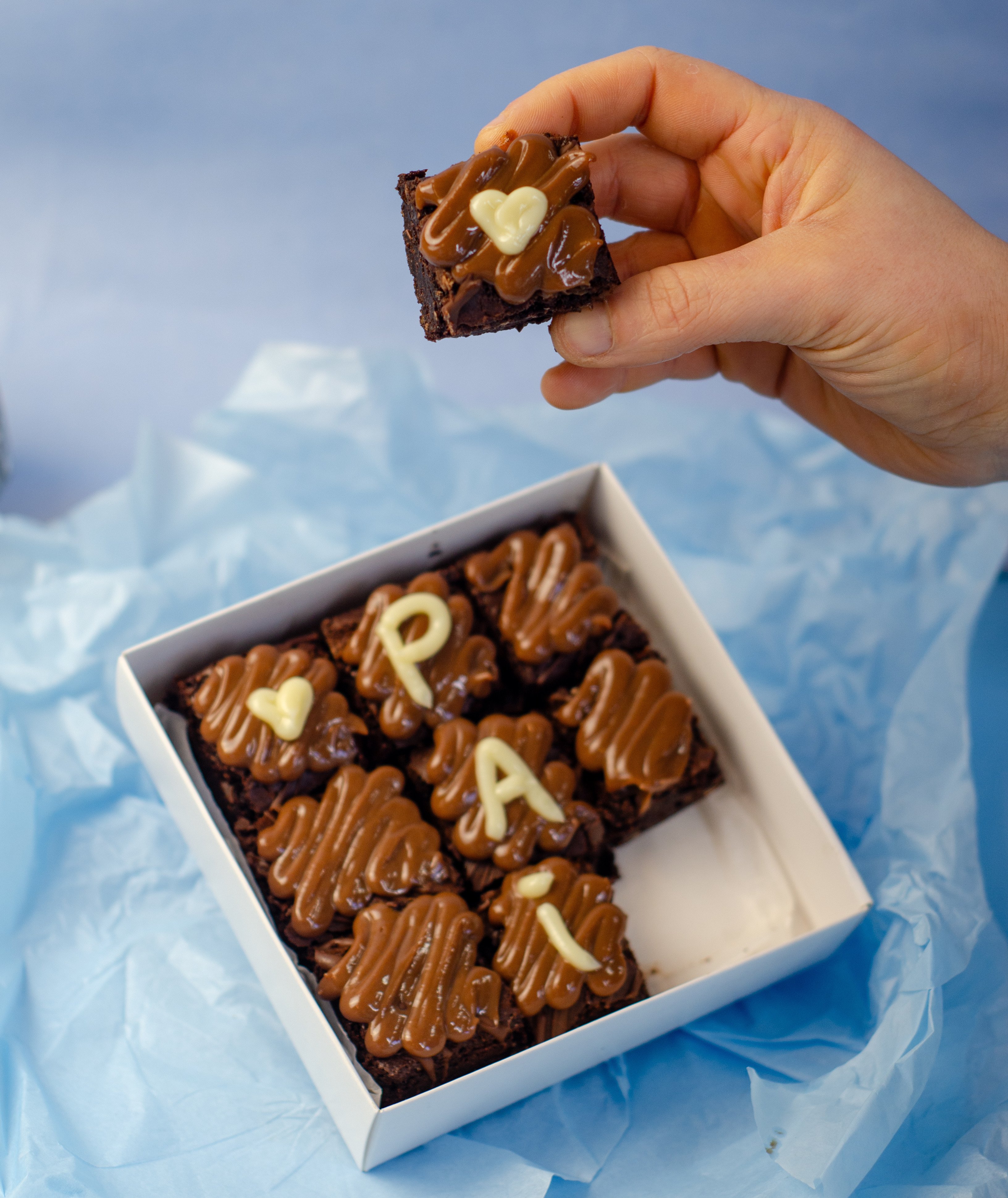 Caixinha de mini brownies